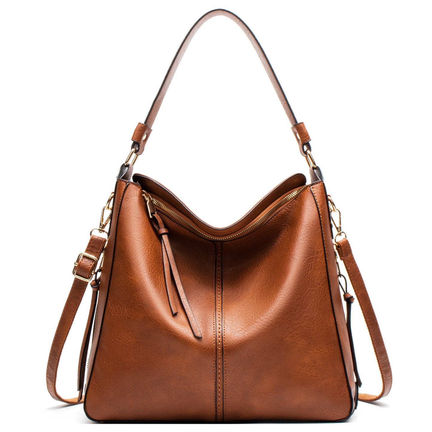 Hobo Shoulder Bag – Soft PU Leather High Capacity Tote